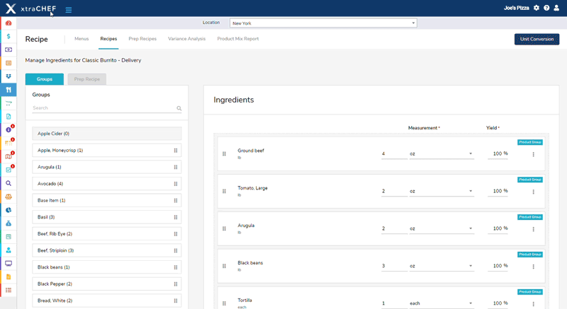 Recipe management software empowers you to keep a precise eye on costs.
